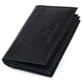 Купить - Визитница-книжка ST Leather 19213 Черная, фото , характеристики, отзывы