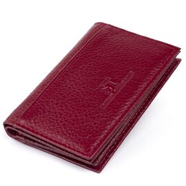 Купить Визитница-книжка ST Leather 19218 Бордовая, фото , характеристики, отзывы