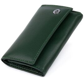 Придбати Ключниця-гаманець унісекс ST Leather 19224 Зелена, image , характеристики, відгуки