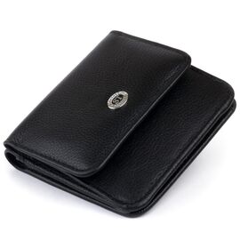 Придбати Маленький гаманець на кнопці жіночий ST Leather 19232 Чорний, image , характеристики, відгуки
