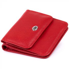 Придбати Маленький гаманець на кнопці жіночий ST Leather 19239 Червоний, image , характеристики, відгуки