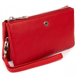 Придбати Місткий клатч з двох частин жіночий ST Leather 19251 Червоний, image , характеристики, відгуки