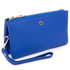 Купить Вместительный клатч из двух частей женский ST Leather 19252 Синий, фото , характеристики, отзывы