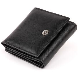 Купить - Компактный кошелек женский ST Leather 19256 Черный, фото , характеристики, отзывы
