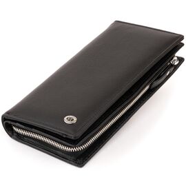 Придбати Вертикальний гаманець шкіряний жіночий ST Leather 19274 Чорний, image , характеристики, відгуки