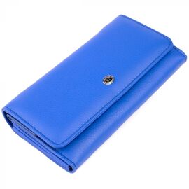 Придбати Гаманець шкіряний в два складання жіночий ST Leather 19285 Синій, image , характеристики, відгуки