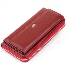 Купить - Кошелек кожаный женский ST Leather 19293 Бордовый, фото , характеристики, отзывы
