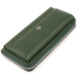 Придбати Гаманець шкіряний жіночий ST Leather 19294 Зелений, image , характеристики, відгуки
