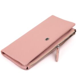 Придбати Гаманець-клатч зі шкіри з кишенею для мобільного ST Leather 19313 Рожевий, image , характеристики, відгуки