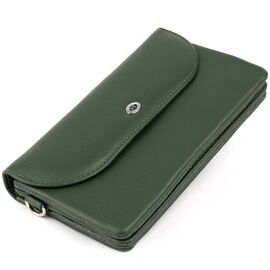 Придбати Клатч зі шкіри жіночий ST Leather 19320 Зелений, image , характеристики, відгуки