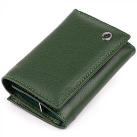 Придбати Горизонтальне портмоне зі шкіри унісекс на магніті ST Leather 19332 Зелене, image , характеристики, відгуки
