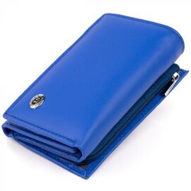 Придбати Горизонтальне портмоне зі шкіри унісекс на магніті ST Leather 19338 Синій, image , характеристики, відгуки