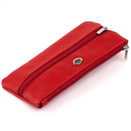 Придбати Ключниця-гаманець з кишенею жіноча ST Leather 19347 Червона, image , характеристики, відгуки