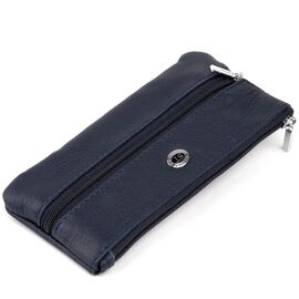 Придбати Ключниця-гаманець з кишенею унісекс ST Leather 19349 Темно-синій, image , характеристики, відгуки