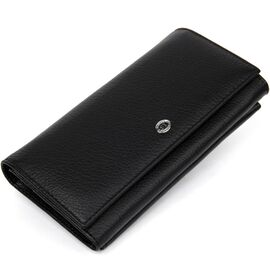 Купить Добротный женский кошелек ST Leather 19375 Черный, фото , характеристики, отзывы