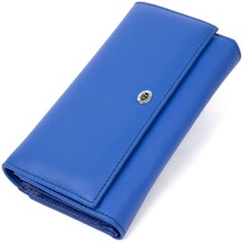 Купить - Женский кошелек из натуральной кожи ST Leather 19386 Синий, фото , характеристики, отзывы