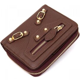 Купить Кожаный женский кошелек Guxilai 19400 Коричневый, фото , характеристики, отзывы