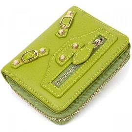 Купить Кожаный кошелек для женщин Guxilai 19401 Салатовый, фото , характеристики, отзывы
