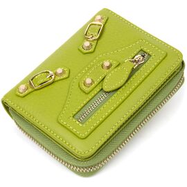 Купить - Кожаный кошелек для женщин Guxilai 19401 Салатовый, фото , характеристики, отзывы