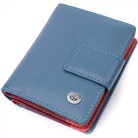 Придбати Невеликий вертикальний жіночий гаманець із натуральної шкіри ST Leather 19435 Бірюзовий, image , характеристики, відгуки