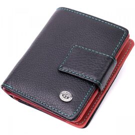 Придбати Вертикальний невеликий жіночий гаманець із натуральної шкіри ST Leather 19436 Чорний, image , характеристики, відгуки