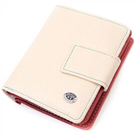 Придбати Жіночий гаманець із натуральної шкіри вертикального формату ST Leather 19440 Білий, image , характеристики, відгуки