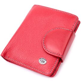 Придбати Шкіряний яскравий гаманець з монетницею ST Leather 19453 Червоний, image , характеристики, відгуки