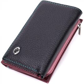 Придбати Місткий жіночий гаманець із якісної натуральної шкіри ST Leather 19463 Різнокольоровий, image , характеристики, відгуки