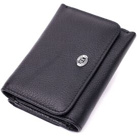 Купить - Женский горизонтальный кошелек из натуральной кожи ST Leather 19477 Черный, фото , характеристики, отзывы