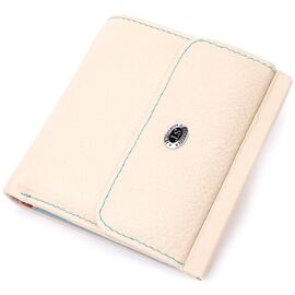 Придбати Красивий жіночий гаманець середнього розміру з натуральної шкіри ST Leather 19499 Білий, image , характеристики, відгуки