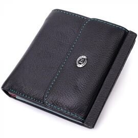 Придбати Жіночий оригінальний гаманець середнього розміру з натуральної шкіри ST Leather 19500 Чорний, image , характеристики, відгуки