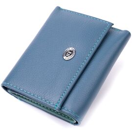 Купить - Маленький кошелек для женщин из натуральной кожи ST Leather 19501 Бирюзовый, фото , характеристики, отзывы