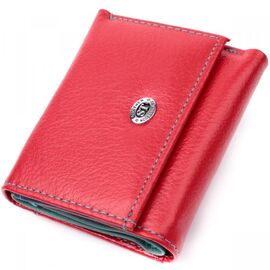 Придбати Яскравий маленький гаманець для жінок із натуральної шкіри ST Leather 19502 Червоний, image , характеристики, відгуки