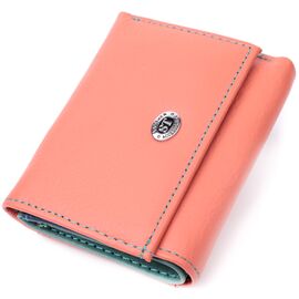 Купить - Небольшой кошелек для модниц из натуральной кожи ST Leather 19505 Оранжевый, фото , характеристики, отзывы