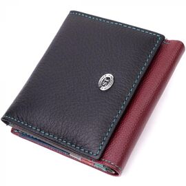 Придбати Стильний жіночий гаманець з оригінальною монетницею з натуральної шкіри ST Leather 19510 Різнокольоровий, image , характеристики, відгуки