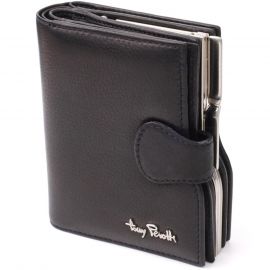 Купить Женский вертикальный кошелек из натуральной кожи Tony Perotti 20842_1 (2656 nero) Черный, фото , характеристики, отзывы