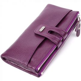 Купить Яркий женский кошелек из натуральной кожи CANPELLINI 20873_1 Фиолетовый, фото , характеристики, отзывы