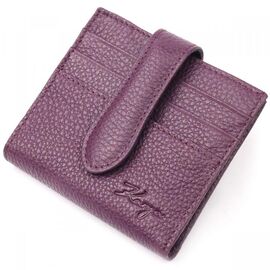 Придбати Красивий жіночий гаманець з натуральної шкіри KARYA 20944 Бузковий, image , характеристики, відгуки