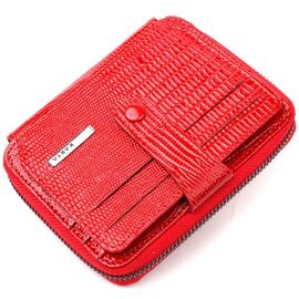 Придбати Чудовий гаманець із натуральної фактурної шкіри KARYA 20972 Червоний, image , характеристики, відгуки