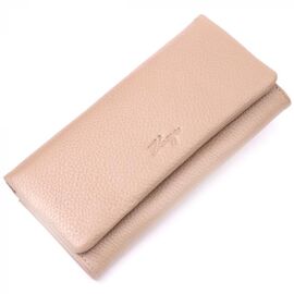 Придбати Чудовий жіночий гаманець з натуральної шкіри KARYA 21023 Бежевий, image , характеристики, відгуки