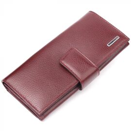 Придбати Зручний жіночий гаманець із натуральної шкіри KARYA 21028 Бордовий, image , характеристики, відгуки