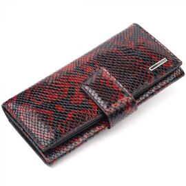 Придбати Стильний жіночий гаманець з натуральної фактурної шкіри під змію KARYA 21030 Різнокольоровий, image , характеристики, відгуки