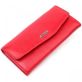 Придбати Жіночий гаманець з клапаном з гладкої шкіри KARYA 21110 Червоний, image , характеристики, відгуки