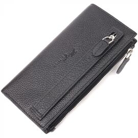 Придбати Відмінний складаний гаманець з натуральної шкіри KARYA 21132 Чорний, image , характеристики, відгуки