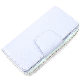 Придбати Місткий вертикальний жіночий гаманець з натуральної шкіри KARYA 21159 Фіолетовий, image , характеристики, відгуки