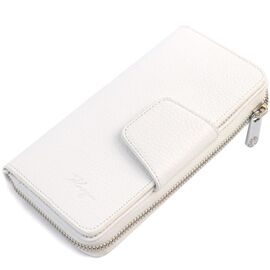 Придбати Стильний вертикальний жіночий гаманець із натуральної шкіри KARYA 21162 Білий, image , характеристики, відгуки