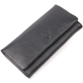 Придбати Класичний місткий жіночий гаманець із натуральної шкіри KARYA 21179 Чорний, image , характеристики, відгуки