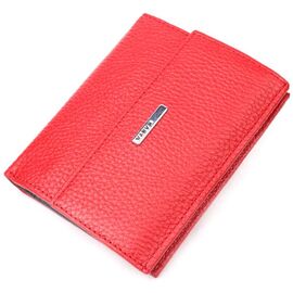 Придбати Жіночий гаманець на магніті з натуральної шкіри KARYA 21184 Червоний, image , характеристики, відгуки