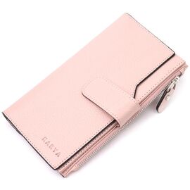 Придбати Містке жіноче портмоне з натуральної шкіри KARYA 21335 Рожевий, image , характеристики, відгуки