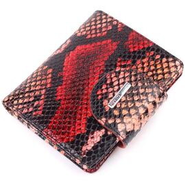 Купить Лакированный женский кожаный кошелек с тиснением под змею KARYA 21338 Разноцветный, фото , характеристики, отзывы
